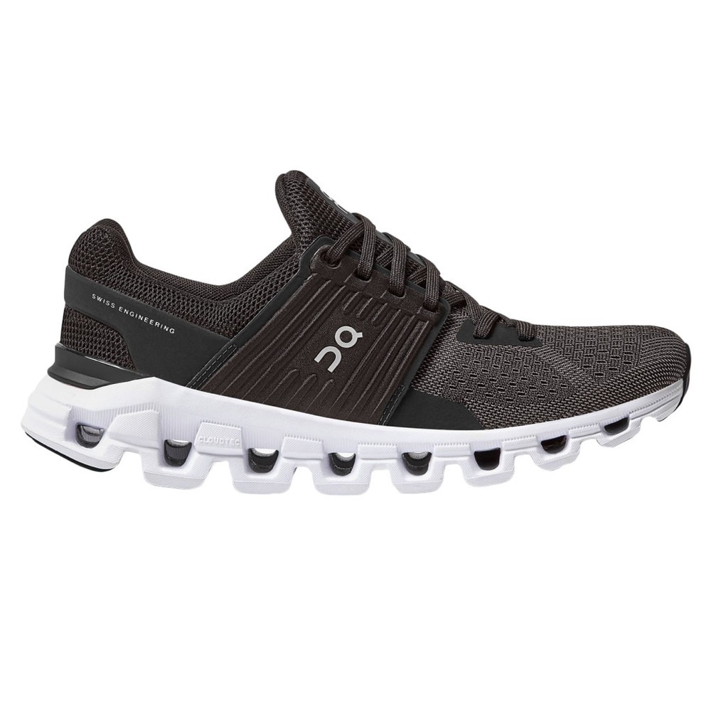 On Running Cloudswift Black and White Sneakers W8